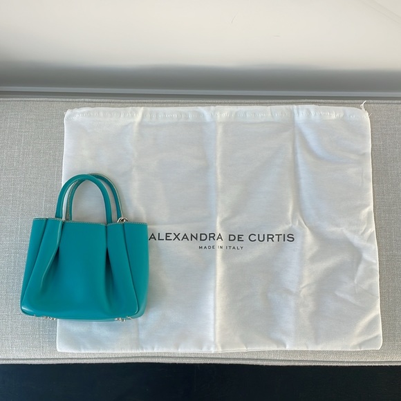 Alexandra de Curtis Amalfi Mini Leather Bag with Crossbody Strap - Picture 1 of 6